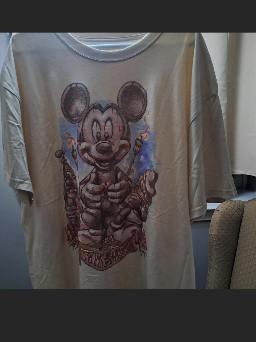 Disney Cream Graphic Mickey Short Sleeve Tee